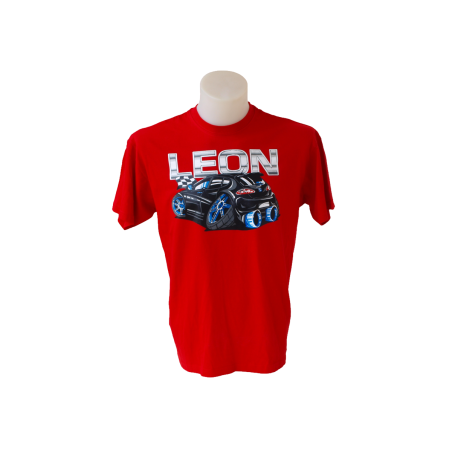 Seat Leon T-shirt comic book style: A modern classic in your wardrobe