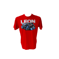 Seat Leon T-shirt comic book style: A modern classic in your wardrobe