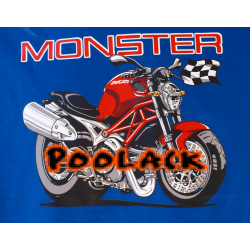 Camiseta Ducati Monster Tipo Cómic