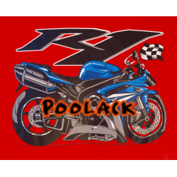 Camiseta Yamaha R1 - Pop Art sobre ruedas